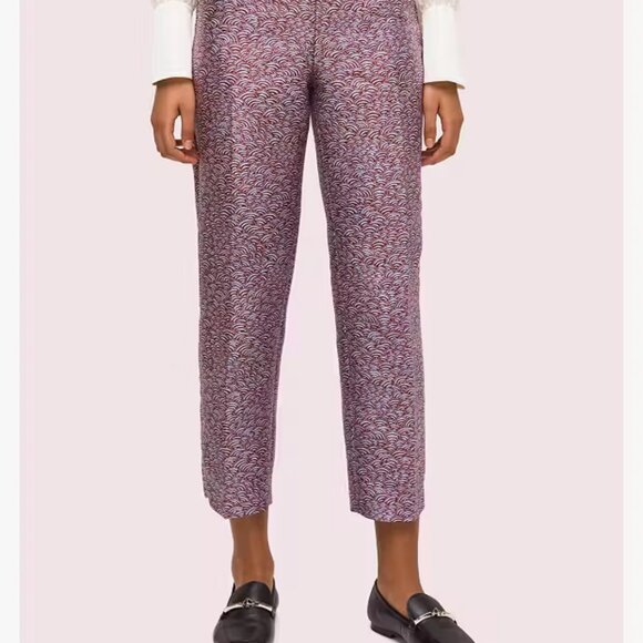 KATE SPADE NEW YORK Party Bubbles Jacquard Pant, Size 4 excellent condition - Picture 1 of 5